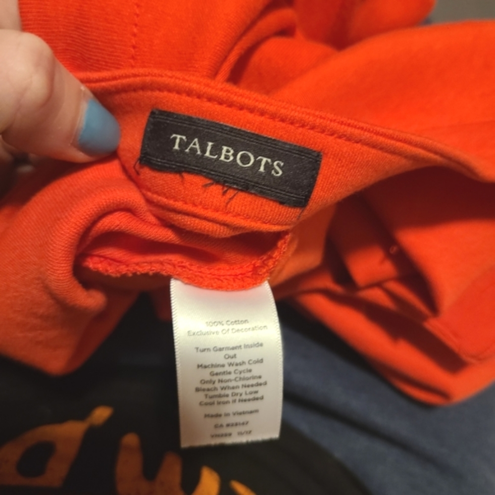 🌈 SOLD 🌈 Eyelet polka dots tshirt tee dress - Talbots - Picture 6 of 7